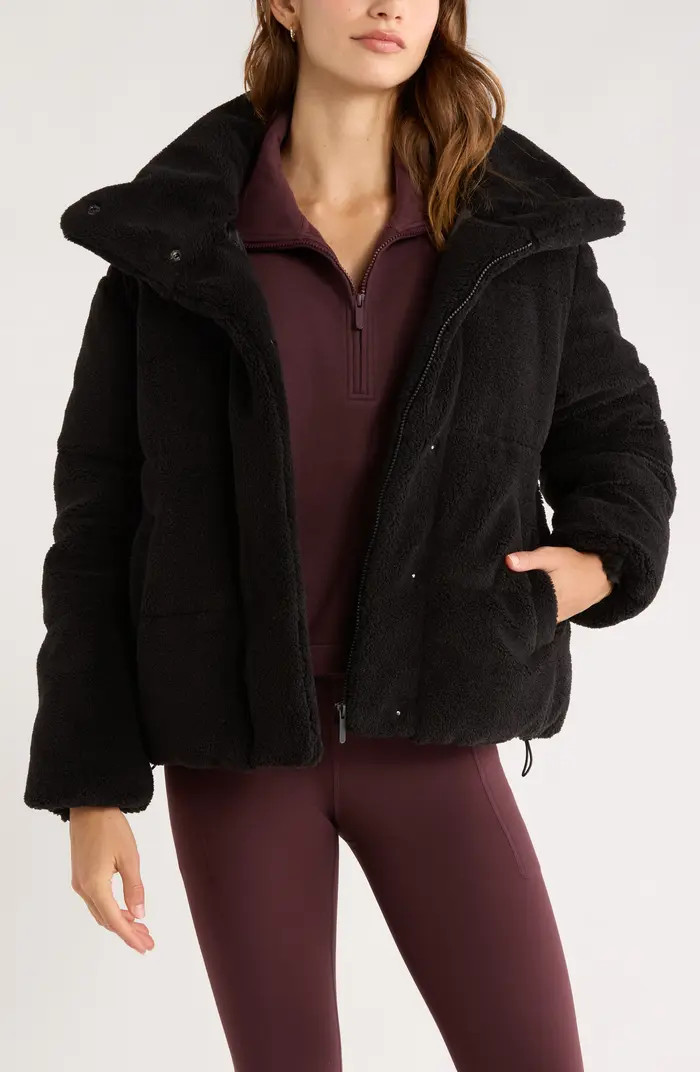 Faux Shearling Puffer Jacket | Nordstrom