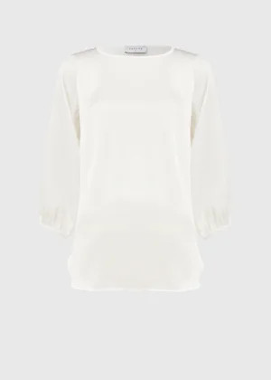 White Satin Box Top - Size 8 | Matalan (UK)