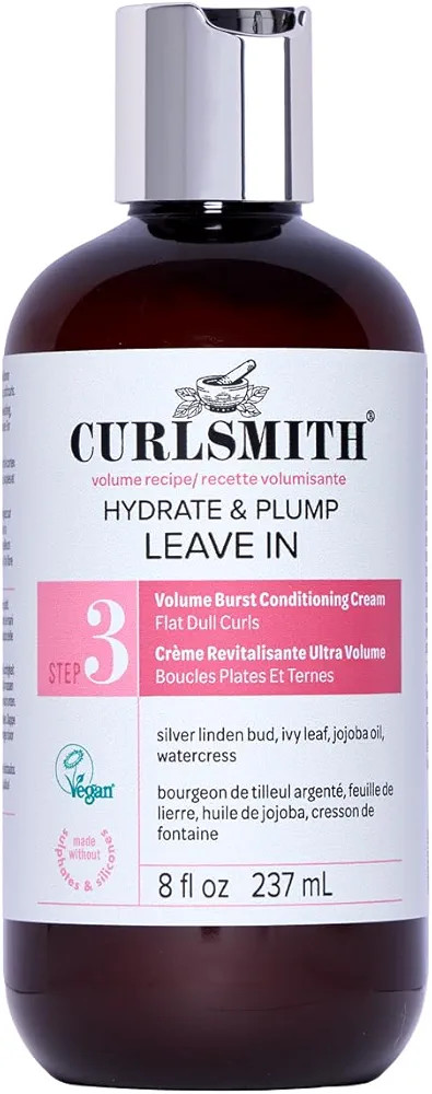 Curlsmith - Hydrate & Plump Leave In Hair Conditioner, Volumizing and Nourishing for Wavy, Curly ... | Amazon (UK)