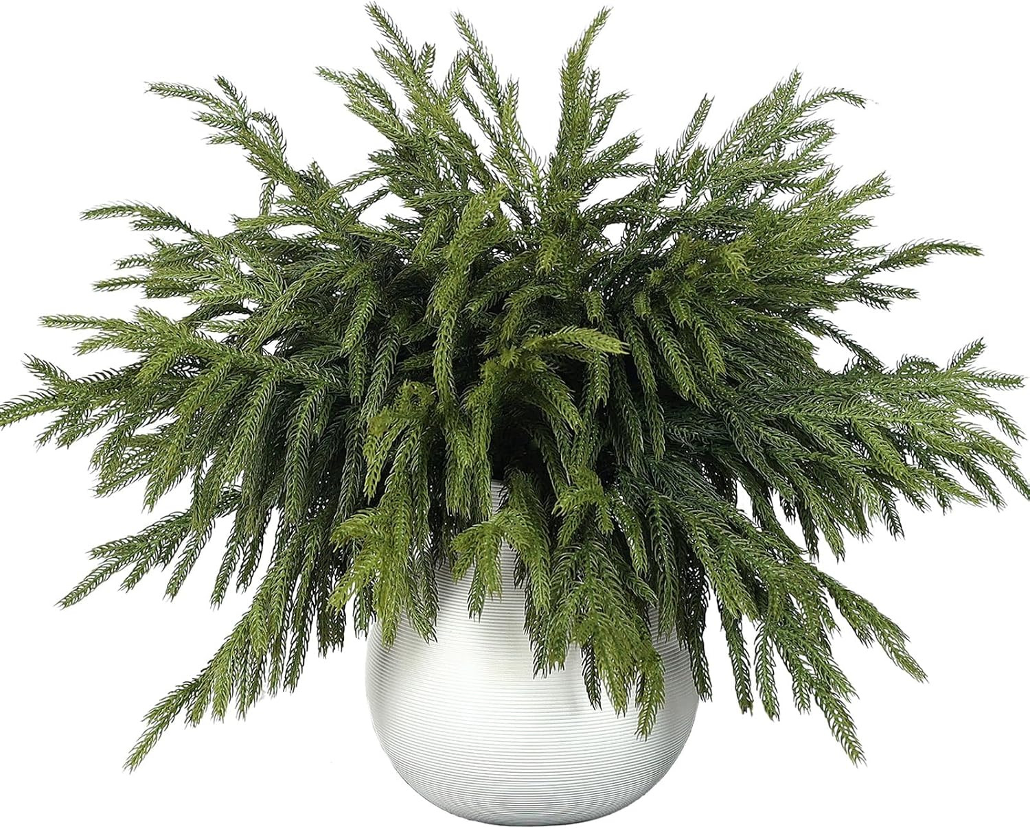 16Pcs 18"Lifelike Touch Artificial Norfolk Pine Branches for Vase Christmas | Amazon (US)