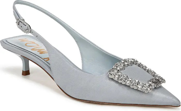 Kaitlyn Slingback Pointed Toe Kitten Heel Pump (Women) | Nordstrom