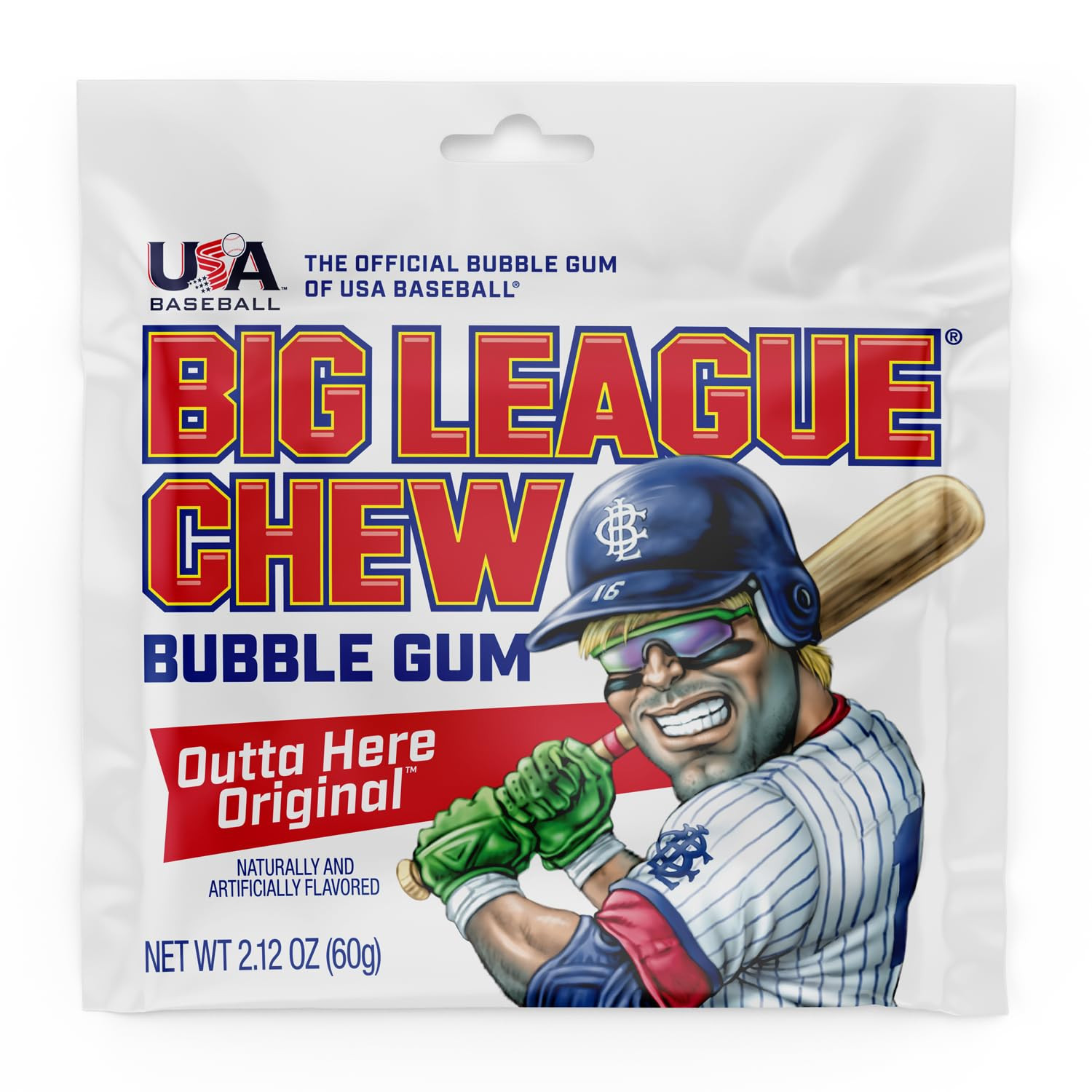 Big League Chew Outta Here Original Bubble Gum - Classic Ballpark Flavor | Perfect for Baseball G... | Amazon (US)