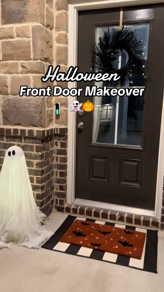 Transforming our front door for spooky season! 🎃👻 From pumpkins to playful ghosts, it’s all about that Halloween magic. Come check out the makeover and get inspired for your own! #HalloweenDecor #FrontDoorGoals #SpookyVibes #FallDecor

#LTKHome #LTKHalloween #LTKSeasonal
