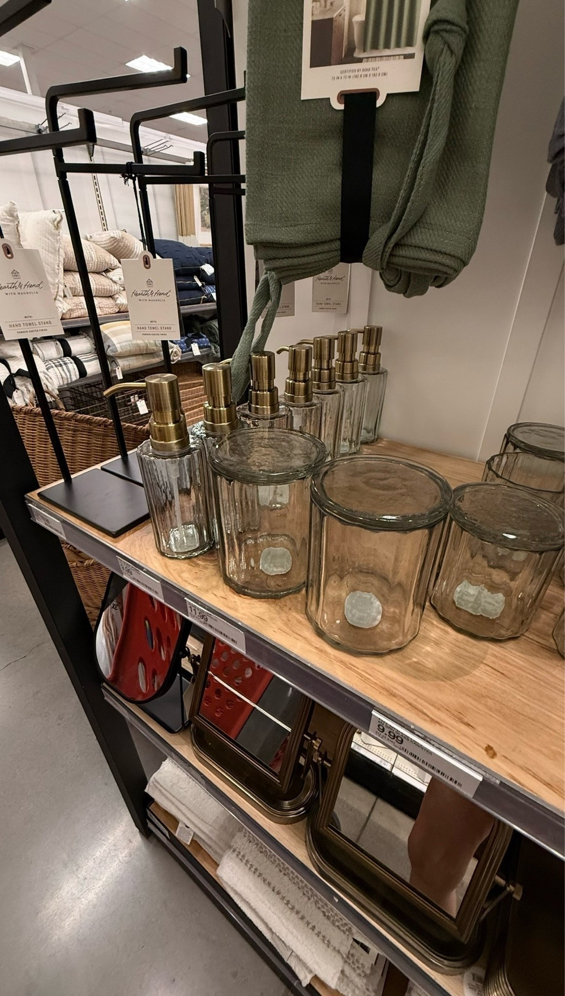 Target run, but make it aesthetic 🛁✨ These fluted glass bathroom trays and tumblers from Hearth & Hand with Magnolia stopped me in my tracks — that smoky ribbed glass is giving expensive spa vibes for basically nothing. Grabbing a few trays for the counter and those chunky knit throws for fall styling too.

#targetfinds #targethome #hearthandhand #hearthandhandwithmagnolia #targetdoesitagain #bathroomdecor #falldecor #homedecorfinds #affordablehomedecor #polishmominaz #ltkhome #ltkfindsunder50 #ltkseasonal #targetstyle #cozyhome #modernfarmhouse #fluted­glass #bathroomrefresh #targetlover #shopmyltk