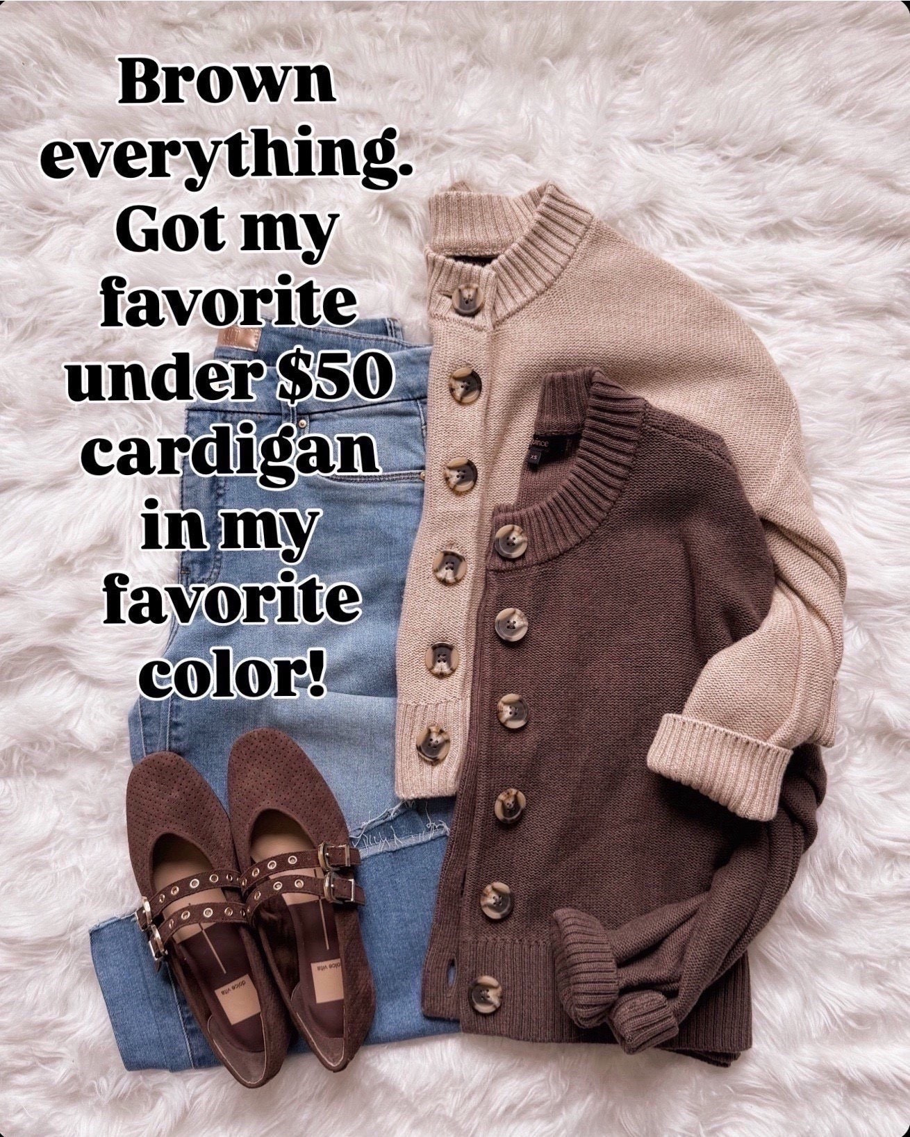 I’ve been all about brown lately and this cardigan is the best under $50 find I’ve come across. The buttons, the fit, and the color make it feel way more high-end than the price.

fall outfit ideas, amazon fashion finds, affordable fashion, neutral outfit inspiration, capsule wardrobe, cozy outfit ideas, fashion over 40,thanksgiving outfit Christmas holiday classic fall style, wardrobe staples, brown outfit ideas, elevated basics, fall fashion 2025



#LTKmomlife #LTKOver40 #LTKSeasonal