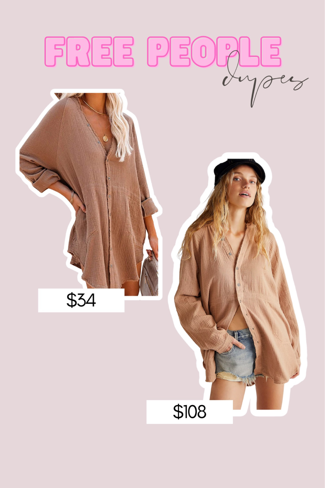 #FreePeopleDupe linen shirt

#LTKfit #LTKunder100 #LTKstyletip