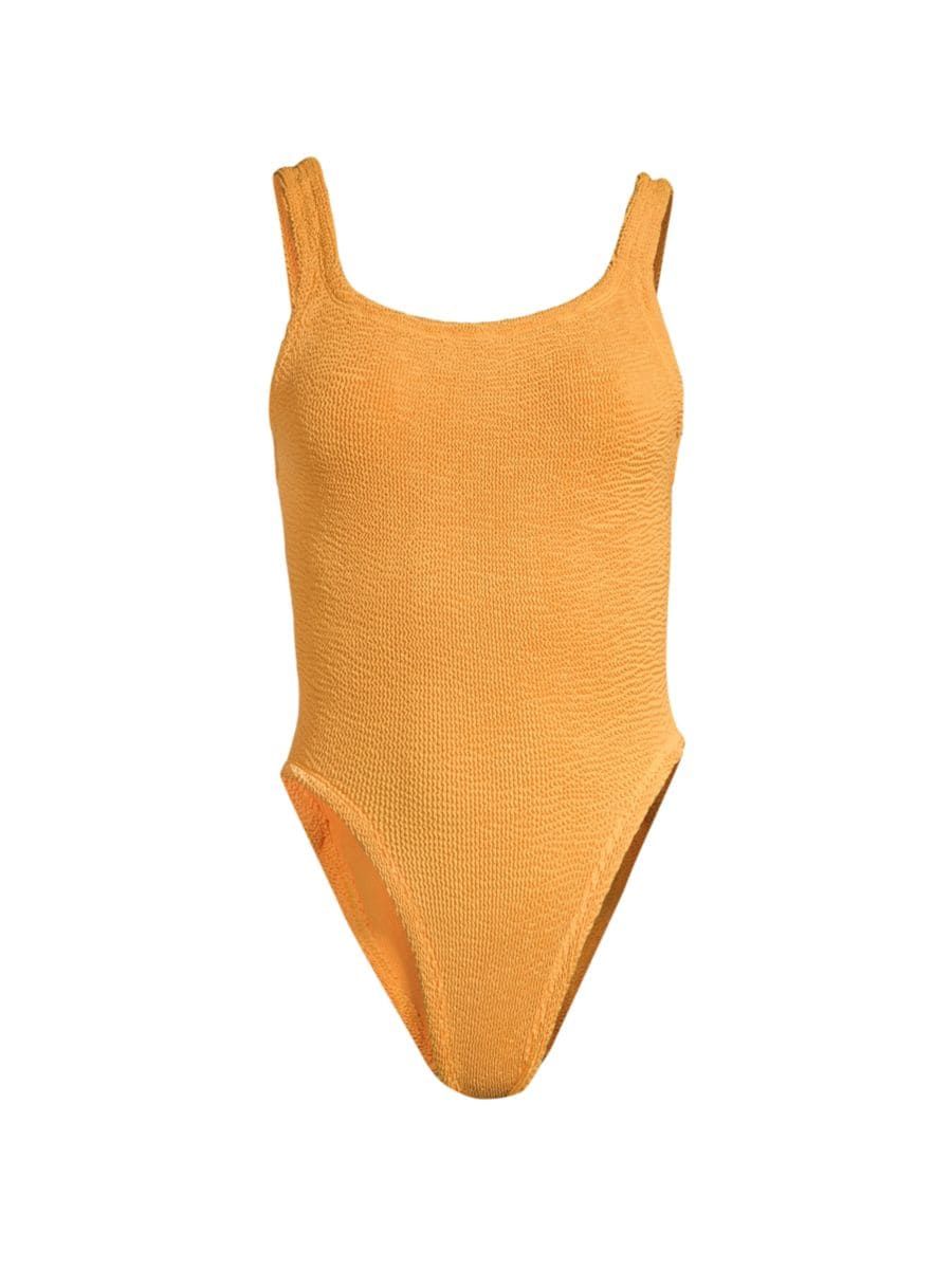 Crinkle One-Piece Swimsuit | Saks Fifth Avenue