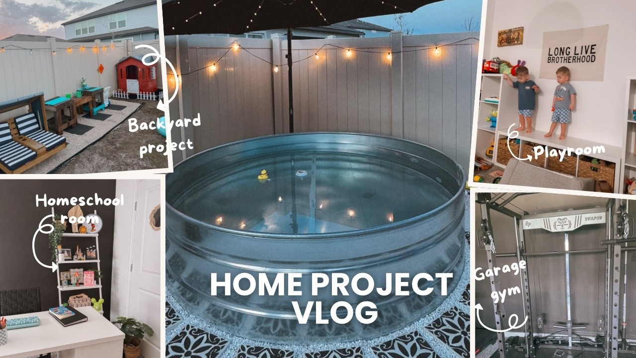 Home project links #classroom #homeschoolroom #backyardproject #backyardinspo #stocktankpool #pool #backyard #garagegym #gym #homegym #stroller #momof3 #diyprojects 

#LTKHome #LTKKids #LTKFamily