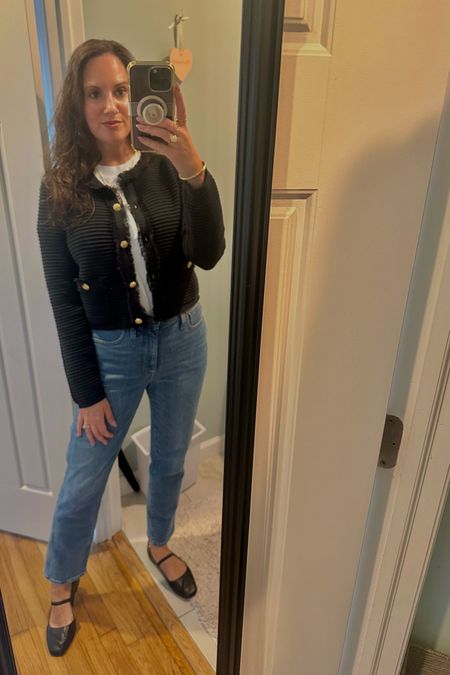 #Jcrew refers to this as a #ladyjacket which made me laugh. Anyway here’s my OOTD for a Yankee game tonight! #officewear 

#LTKShoeCrush #LTKWorkwear #LTKStyleTip