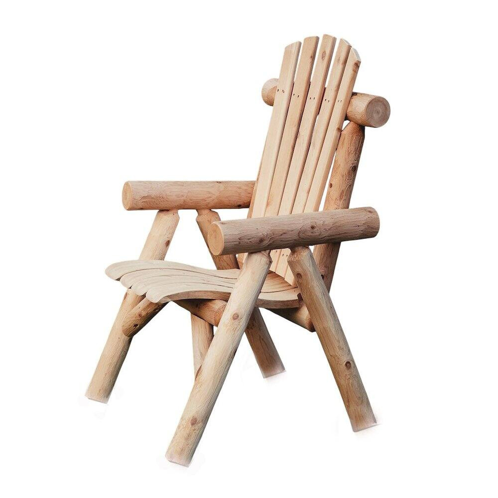 Contoured Comfort - Cedar Log Dining Chair - Brown | Best Buy U.S.