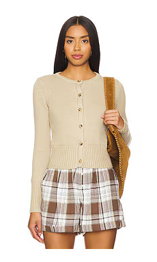Lovers and Friends Ayden Cardigan in Beige from Revolve.com | Revolve Clothing (Global)