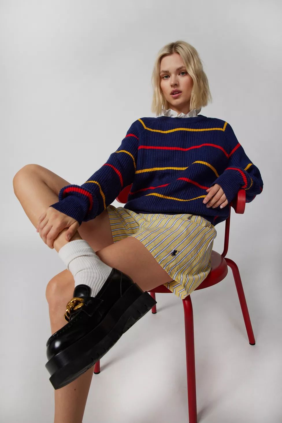 Urban Renewal Vintage Striped Oversized Sweater | Urban Outfitters (US and RoW)