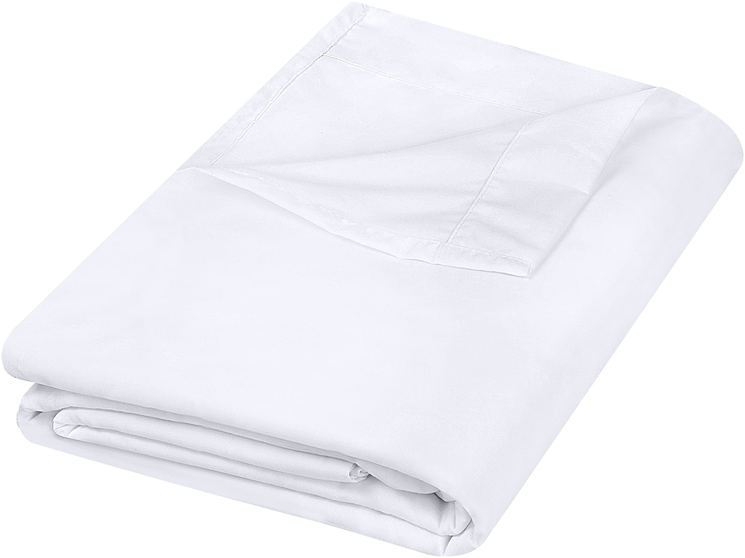 Utopia Bedding Flat Sheet - 1 Pack (Twin, White) - Soft Brushed Microfiber Fabric - Shrinkage & F... | Amazon (US)