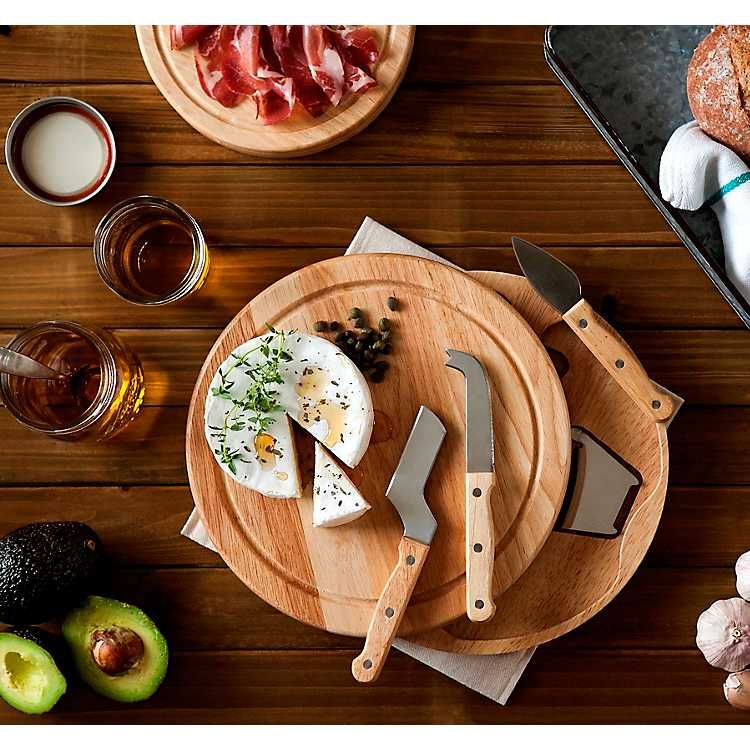 Round Wood Swivel Cheese Board | Kirkland's Home