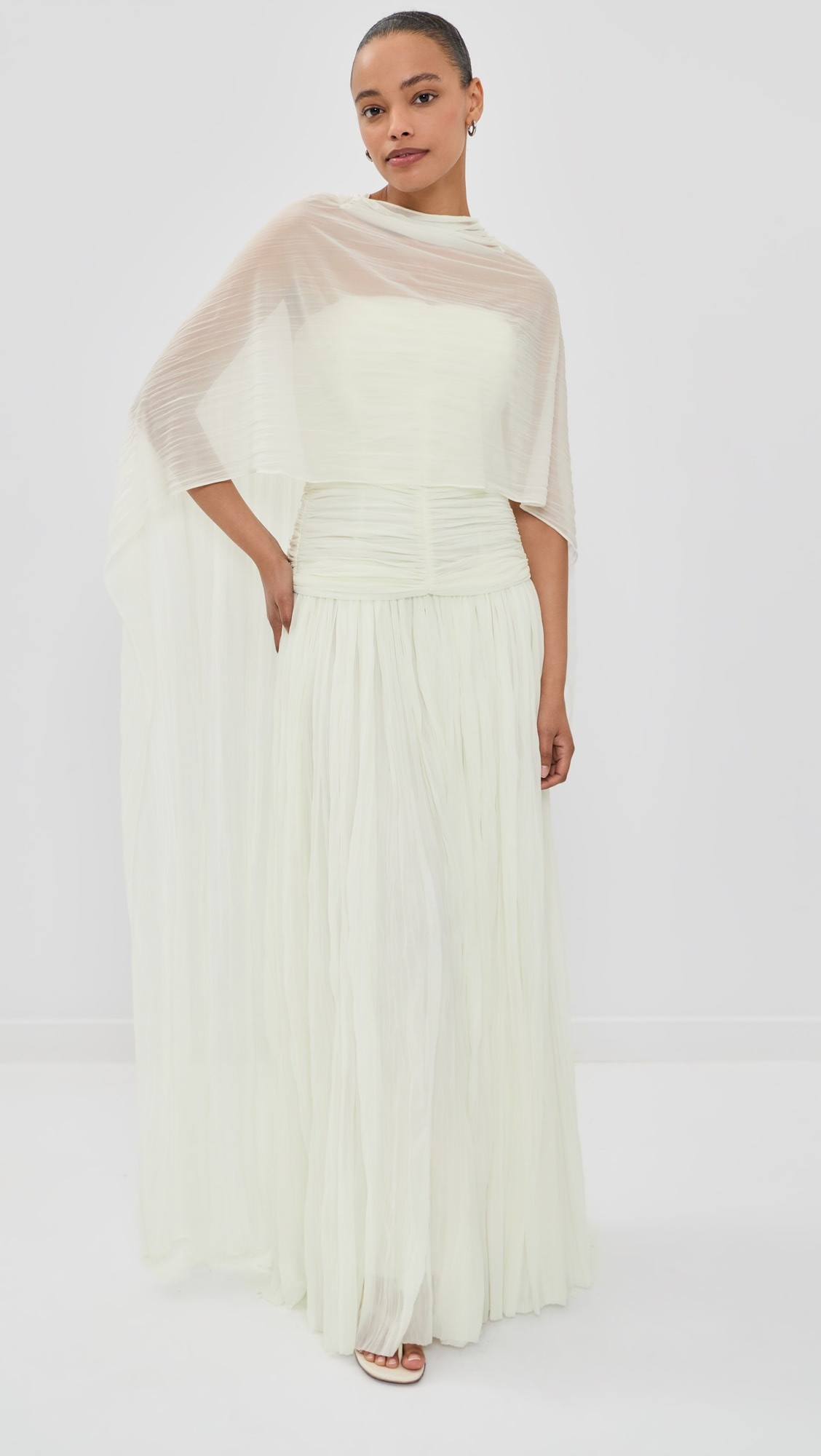 Dani Bustier Gown With Cape | Shopbop