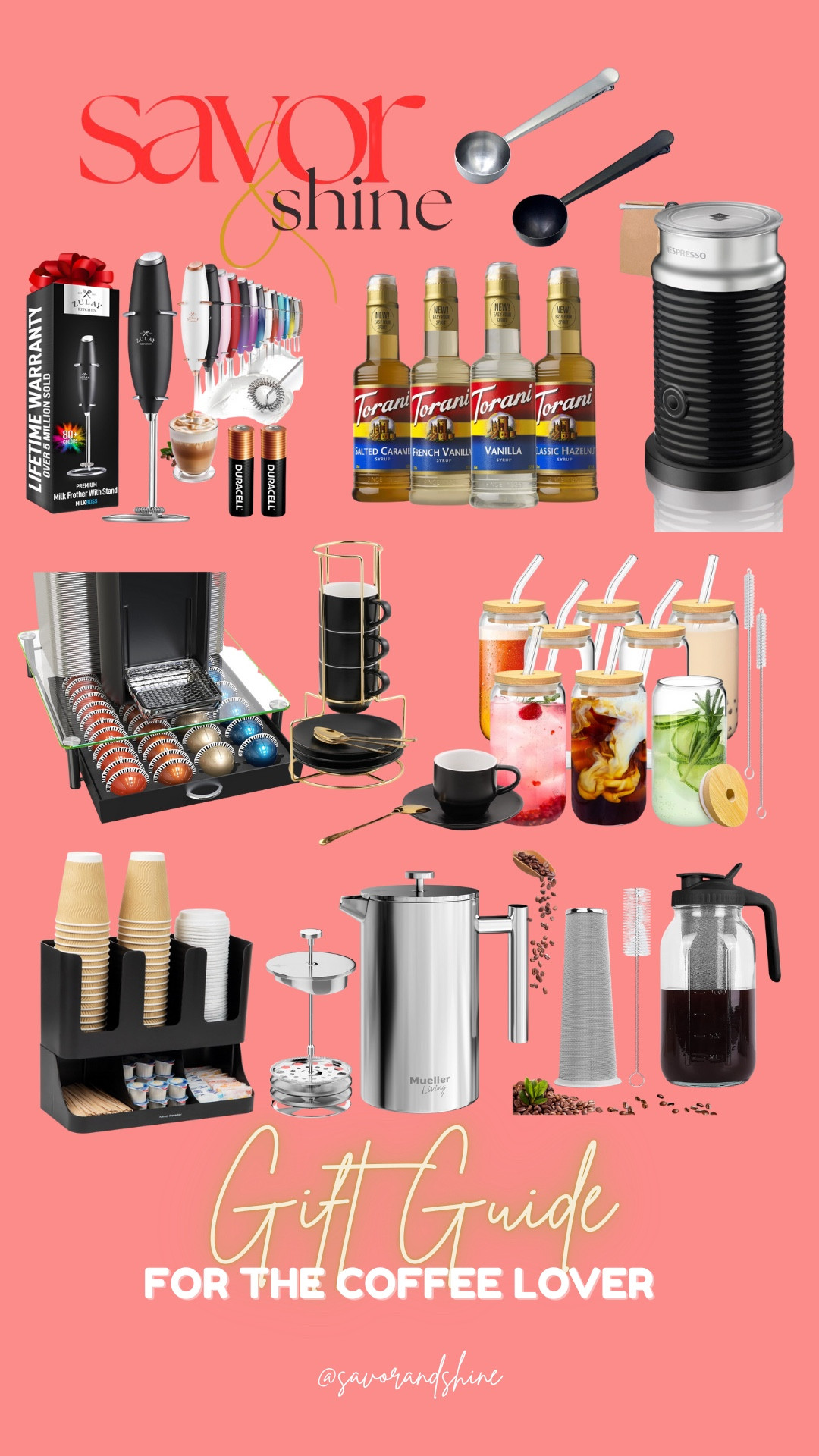 For the friend who never starts the day without a perfect cup. This Coffee Lover Gift Guide is filled with my favorite brewers, cozy mugs, flavored syrups, and little upgrades that make every morning feel special. Thoughtful gifts that any coffee fan will use again and again. Everything is linked so you can shop with ease.

#CoffeeLover #GiftGuide2025 #HolidayGifts #MorningCoffee #CoffeeTime #CoffeeEssentials #SavorAndShine

#LTKHoliday #LTKCyberWeek #LTKGiftGuide