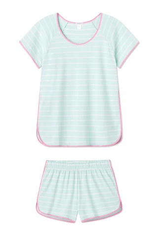 Pima Shorts Set in Spritz | Lake Pajamas
