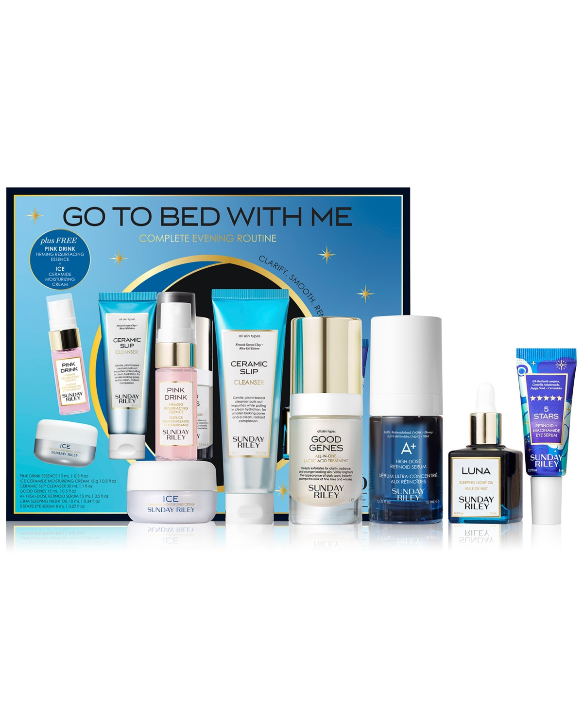 Sunday Riley 7-Pc. Go To Bed With Me Complete Evening Routine Skincare Set | Macy's