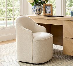 Jamie Upholstered Desk Chair | Pottery Barn (US)