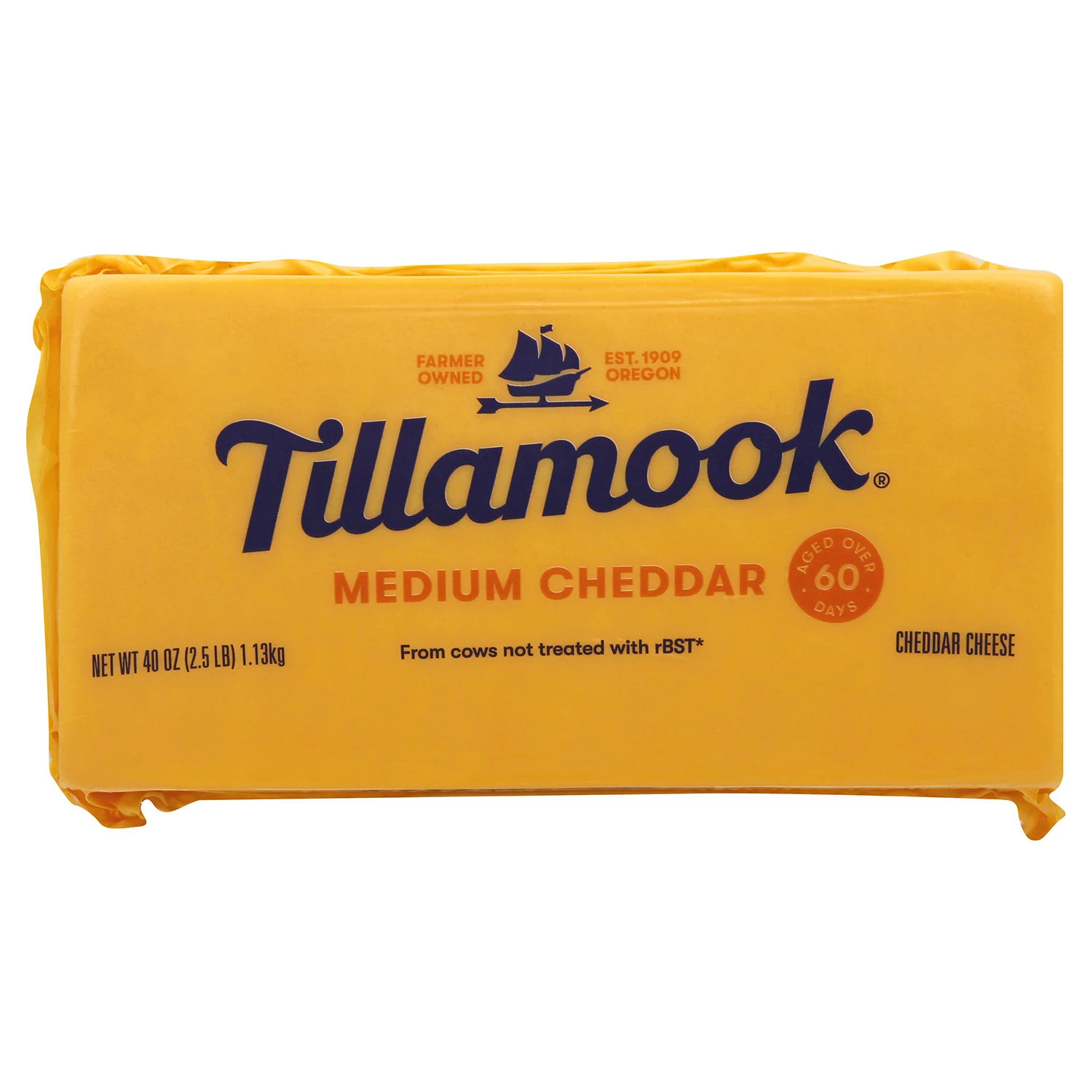 Tillamook Medium Cheddar Cheese 2.5 lbs. | Sam's Club