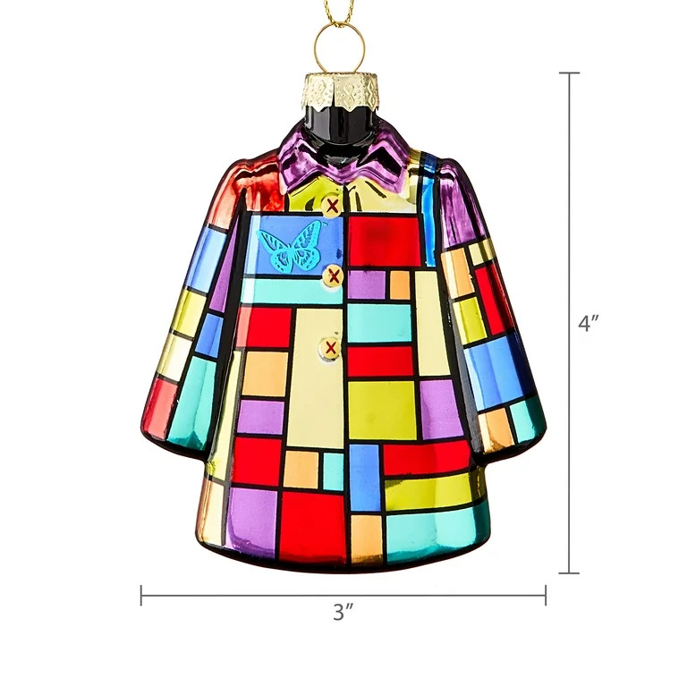 Dolly Parton 80 MM Coat of Many Colors Holiday Glass Ornament, by Ruz | Walmart (US)