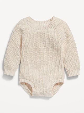 Sweater-Knit Organic-Cotton Bodysuit for Baby | Old Navy (CA)