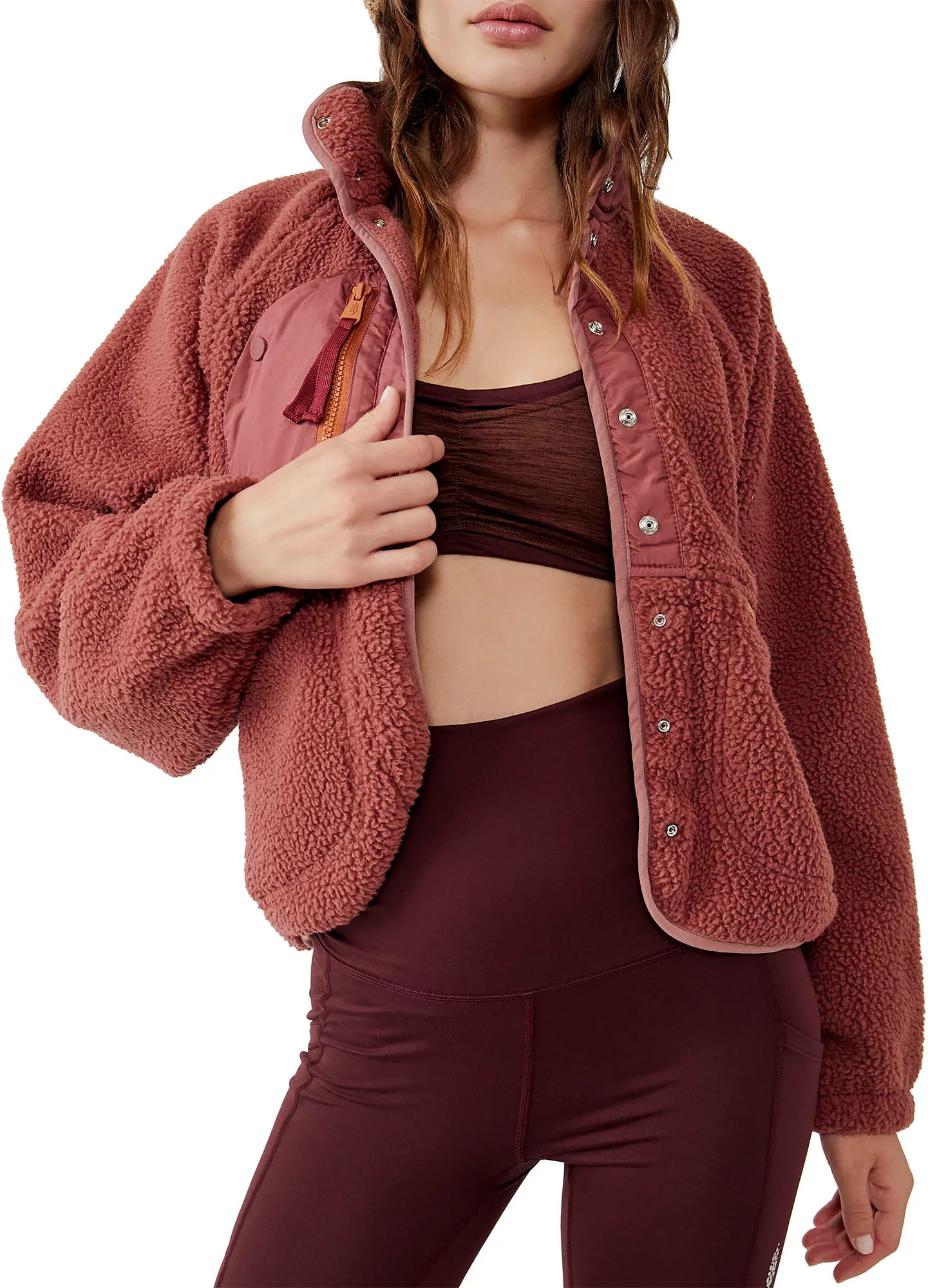 FP Movement by Free People Women's Hit the Slopes Jacket, XS, Henna | Dick's Sporting Goods