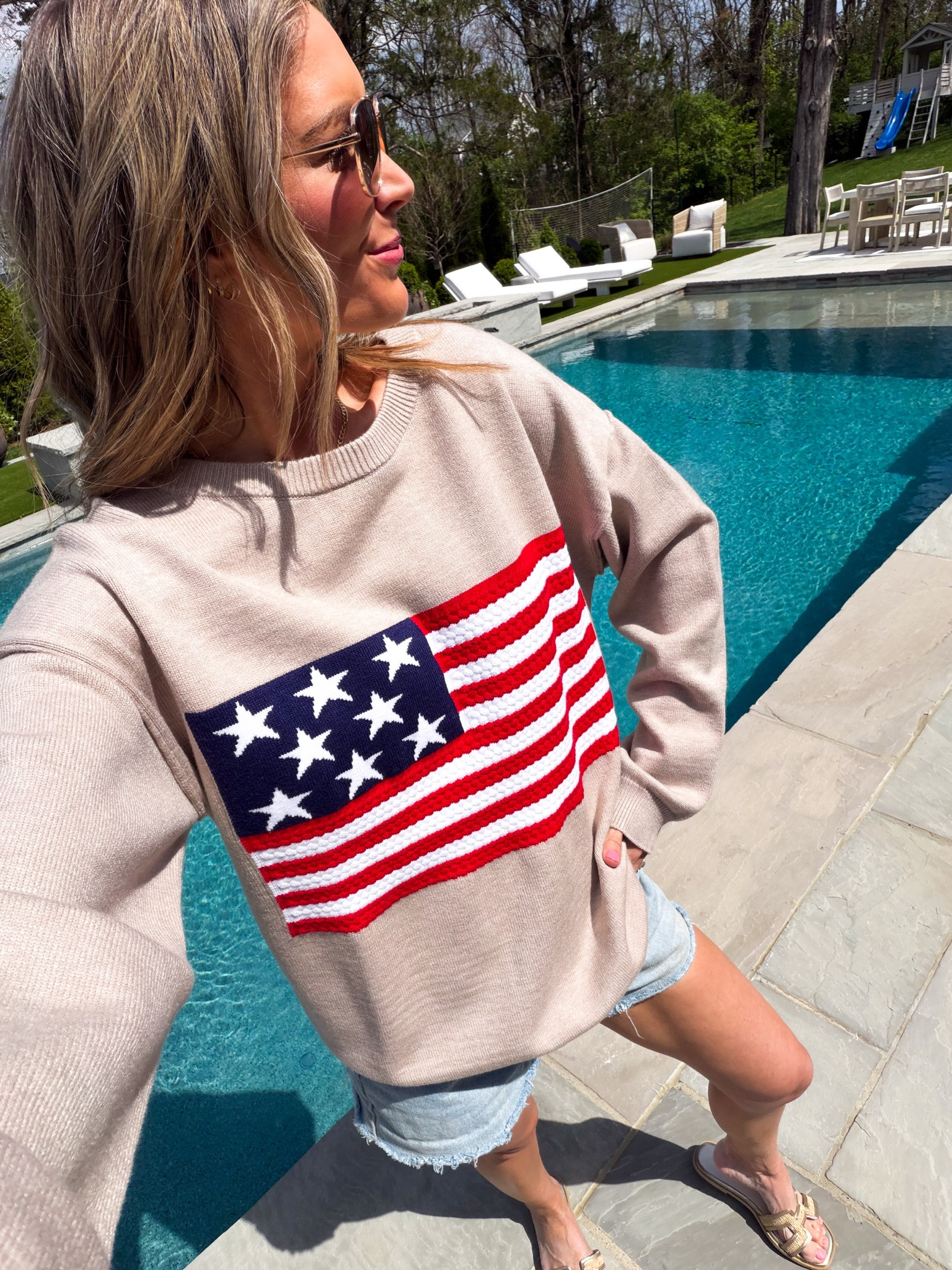 The cutest flag sweater for Memorial Day or Fourth of July!🇺🇸

#LTKootd #LTKSeasonal #LTKstorytime