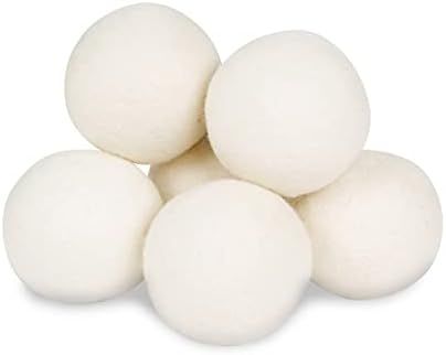 Wool Dryer Balls - Smart Sheep 6-Pack - XL Premium Natural Fabric Softener Award-Winning - Wool B... | Amazon (US)