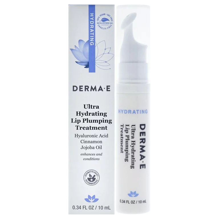 Derma-E Ultra Hydrating Lip Plumping Treatment , 0.34 oz Treatment | Walmart (US)