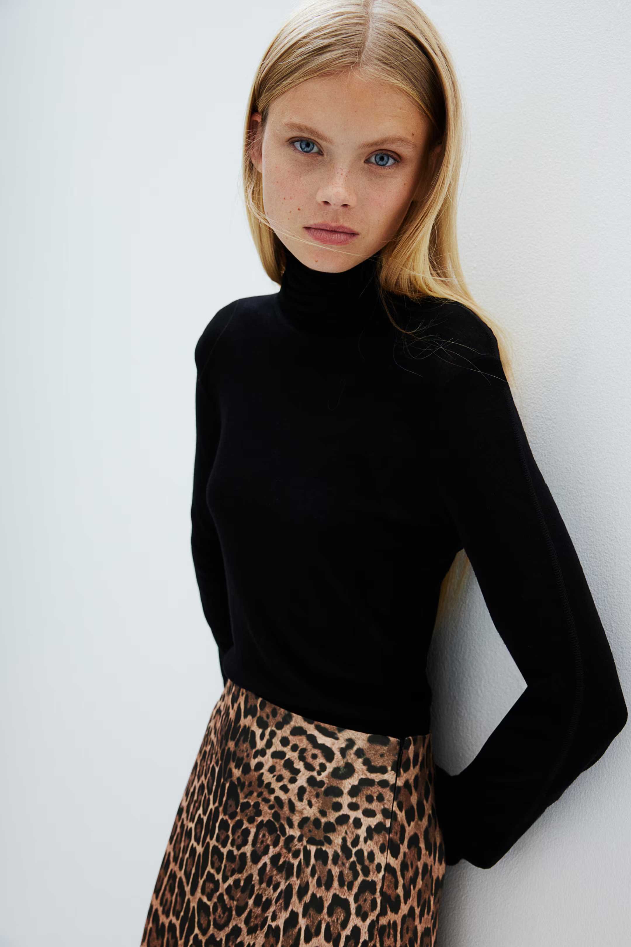 Gemusterter Satinrock | H&M (DE, AT, CH, NL, FI)