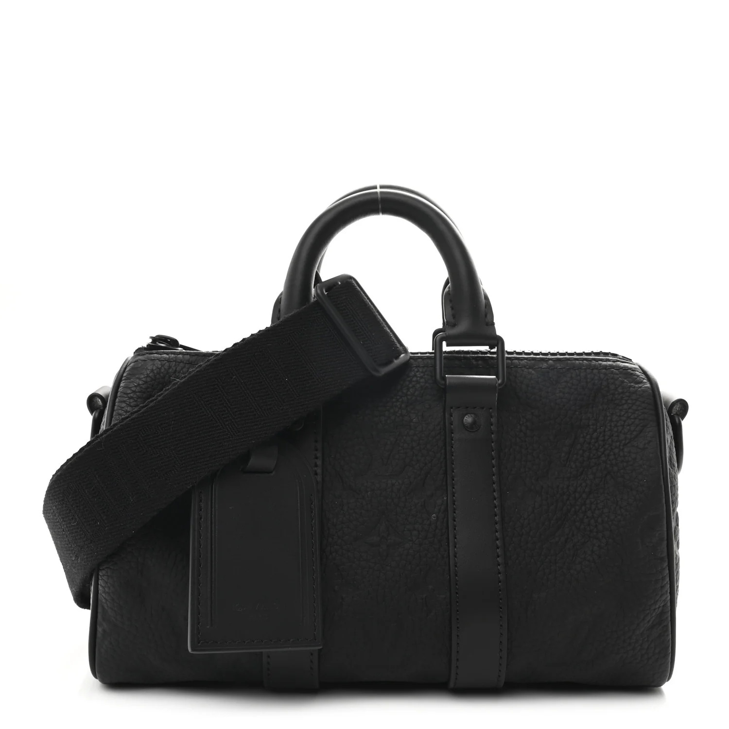 Monogram Taurillon Keepall Bandouliere 25 Black | FASHIONPHILE (US)