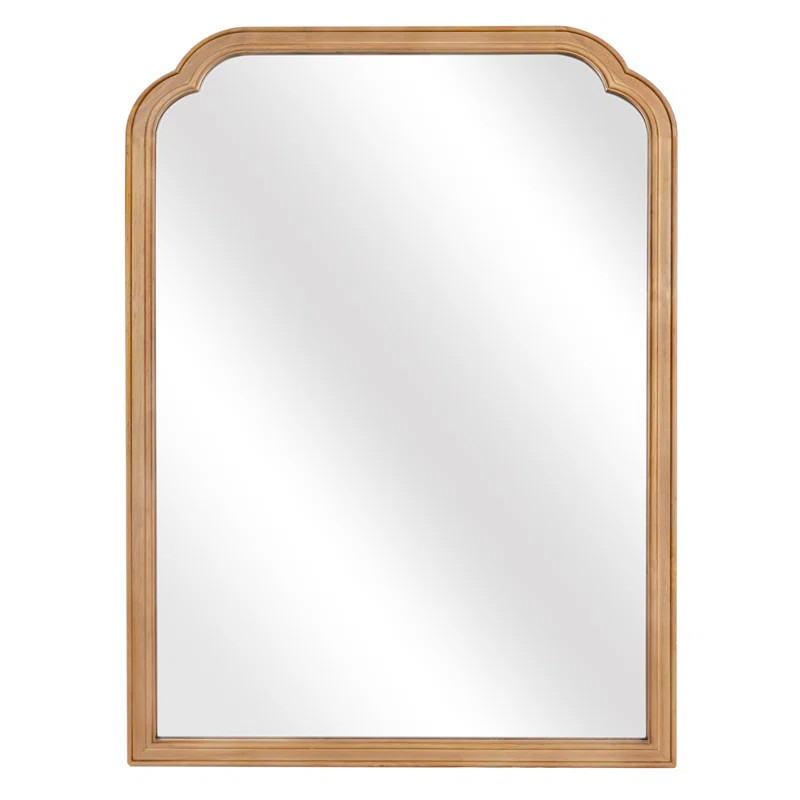 Winston Porter Ancalin Wood Accent Wall Mirror for Bathroom Bedroom Decorative Mirror & Reviews |... | Wayfair North America
