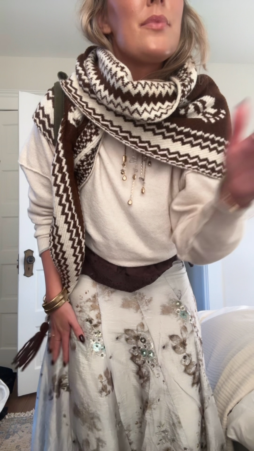 Festive outfit but still wearable throughout winter! @freepeople #freepeoplepartner 