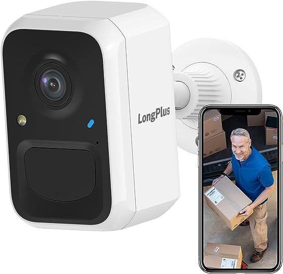 LongPlus Wireless Outdoor Security Camera, Battery Powered Cameras for Home Security Wireless WiF... | Amazon (US)