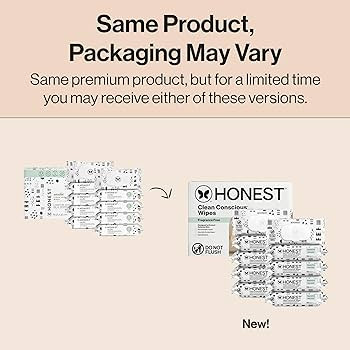 The Honest Company Hypoallergenic Multi-Use Baby Wipes for Sensitive Skin, Pattern Play, 720 Coun... | Amazon (US)