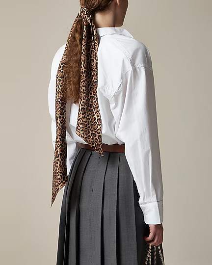 Long printed silk scarf | J. Crew US