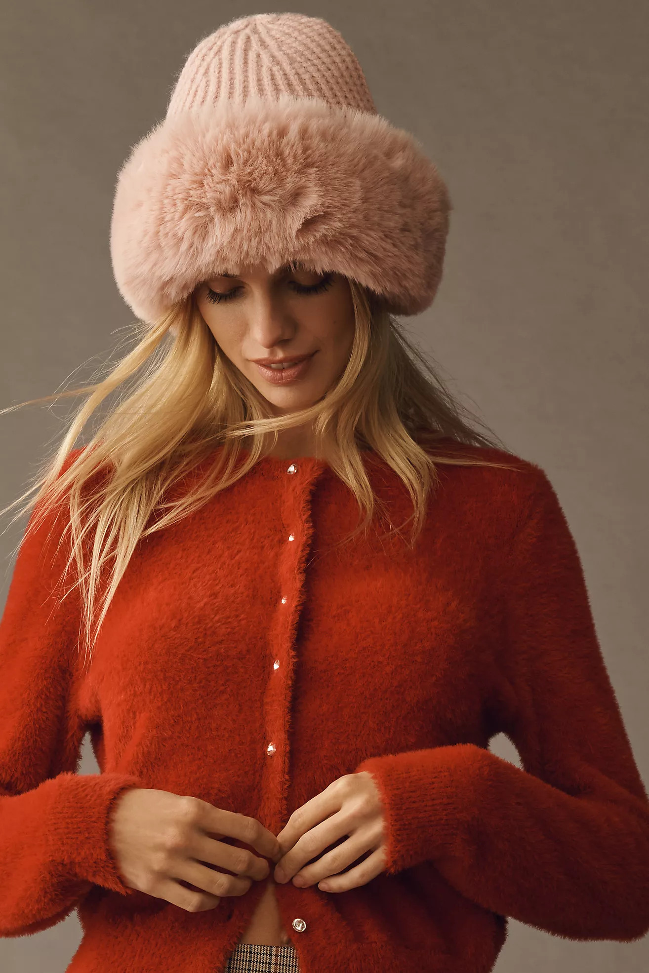 Faux Fur Knit Cloche Hat | Anthropologie (US)