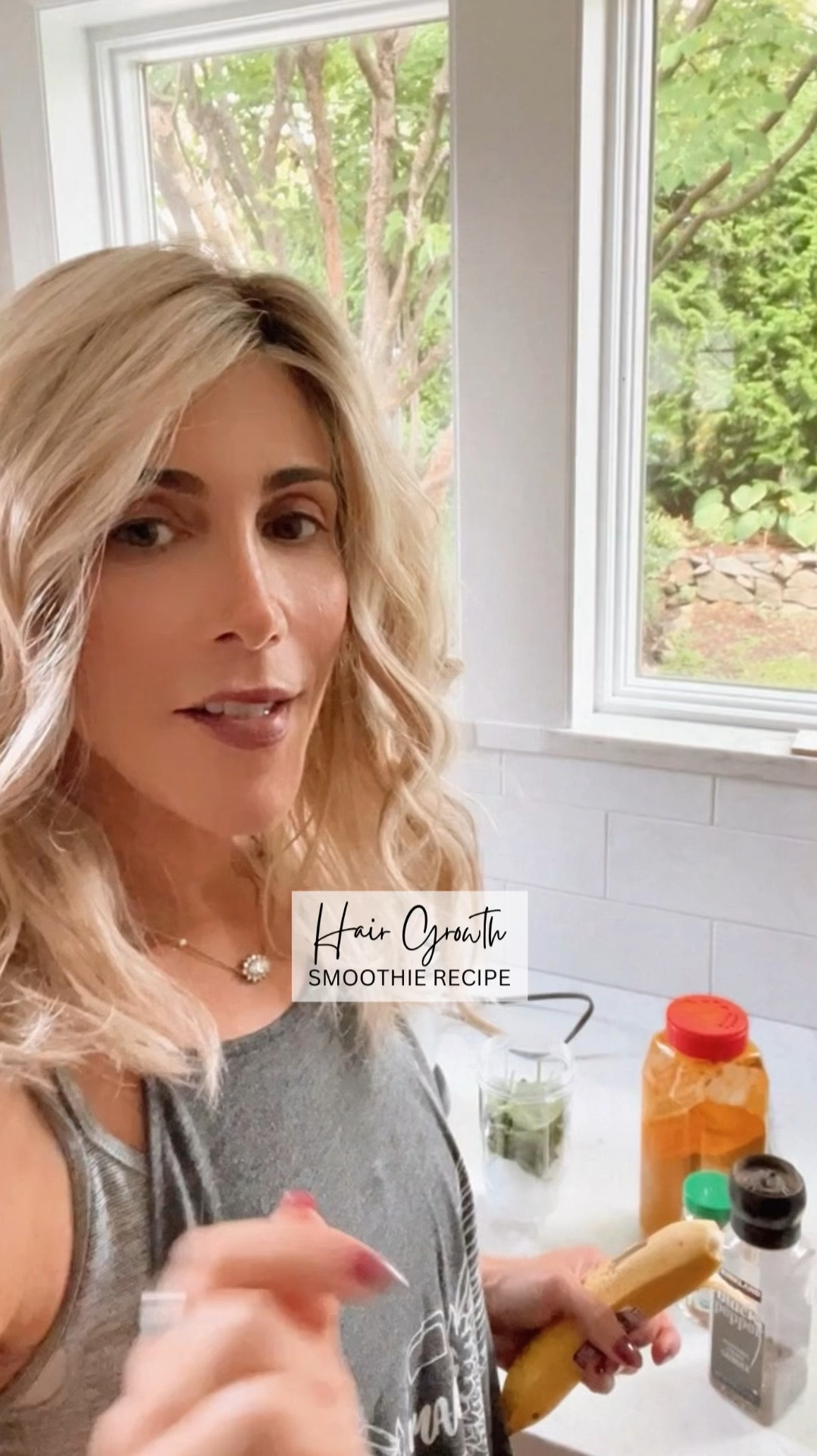 This spinach smoothie is delicious. And it helps with hair health and growth. Check my reels for the recipe. 

#LTKOver40 #LTKBeauty