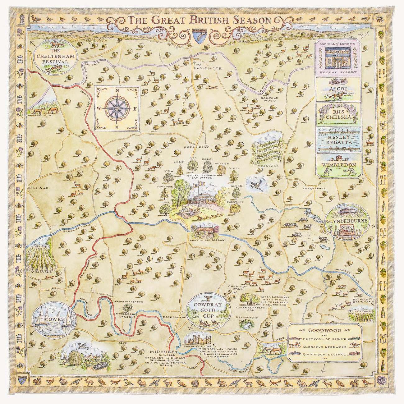 The Great British Season Silk Scarf

        
            
            Pistachio Pure Silk | Aspinal of London US