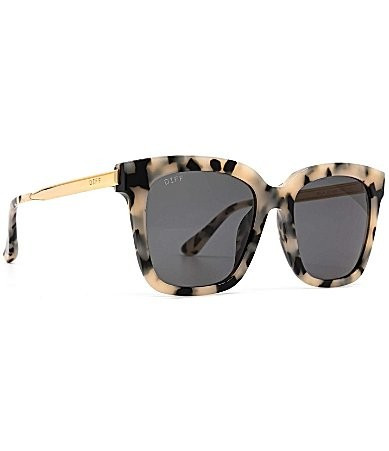 DIFF Eyewear Bella Leopard Polarized Sunglasses - Cream Tortoise | Dillard's