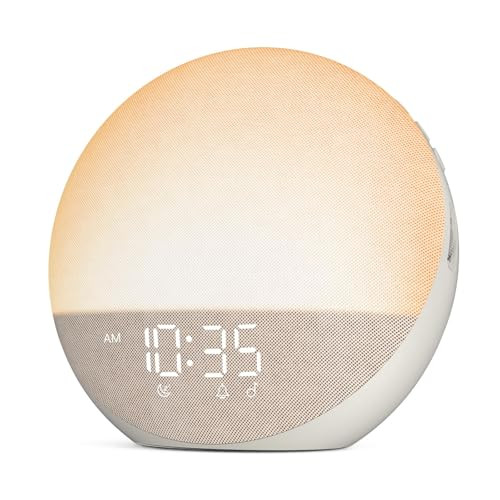 Sunrise Alarm Clock White Noise Machine: Natural Wake Up Light - Dimmable Clock with Bluetooth Sp... | Amazon (US)