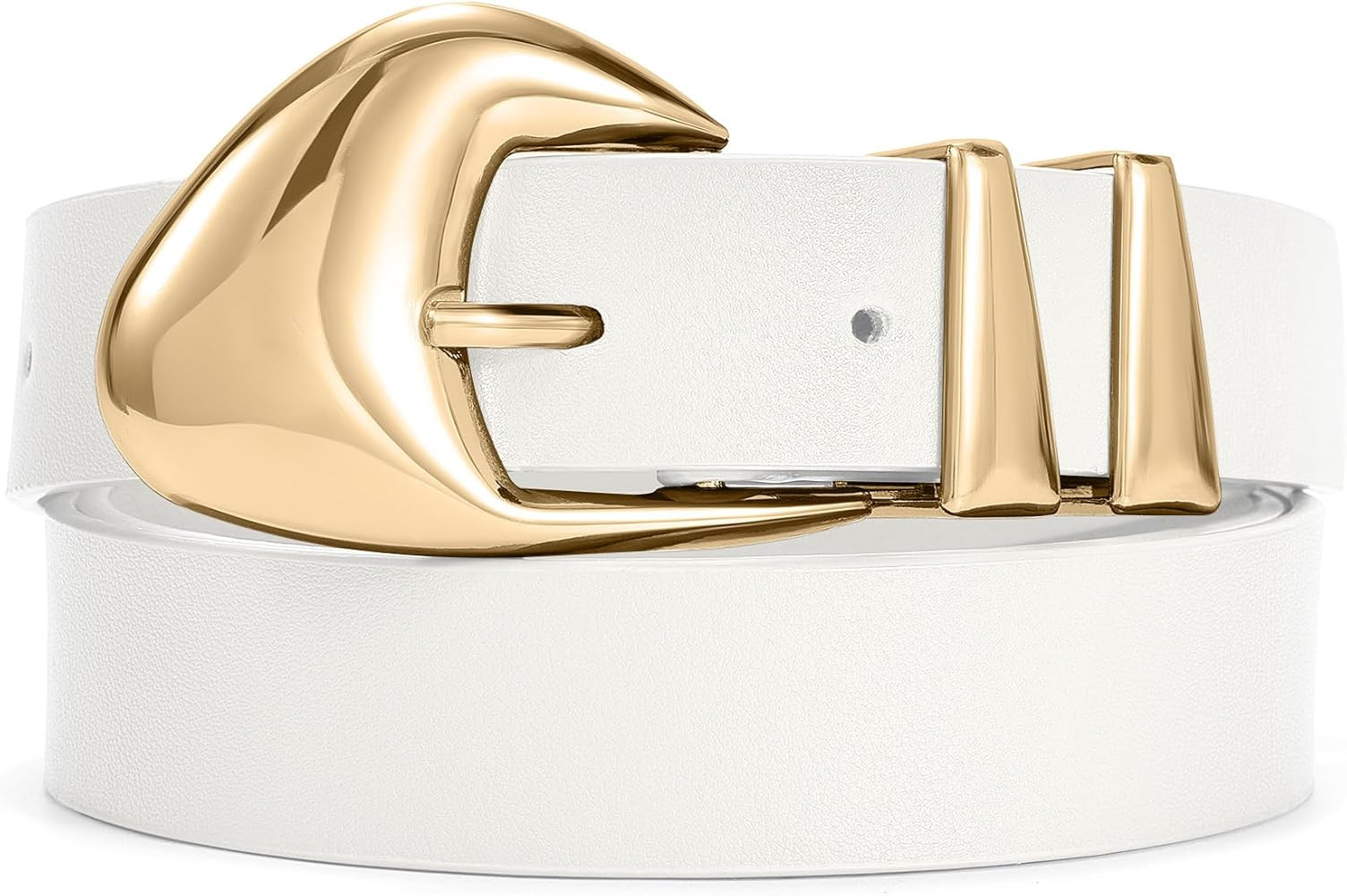 XZQTIVE Women's Leather Belts for Jeans Dress Pants Black Brown Belts for Women Ladies Waist Belt... | Amazon (US)