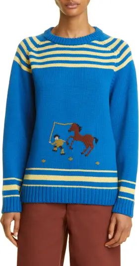 Pony Lasso Wool Blend Sweater | Nordstrom