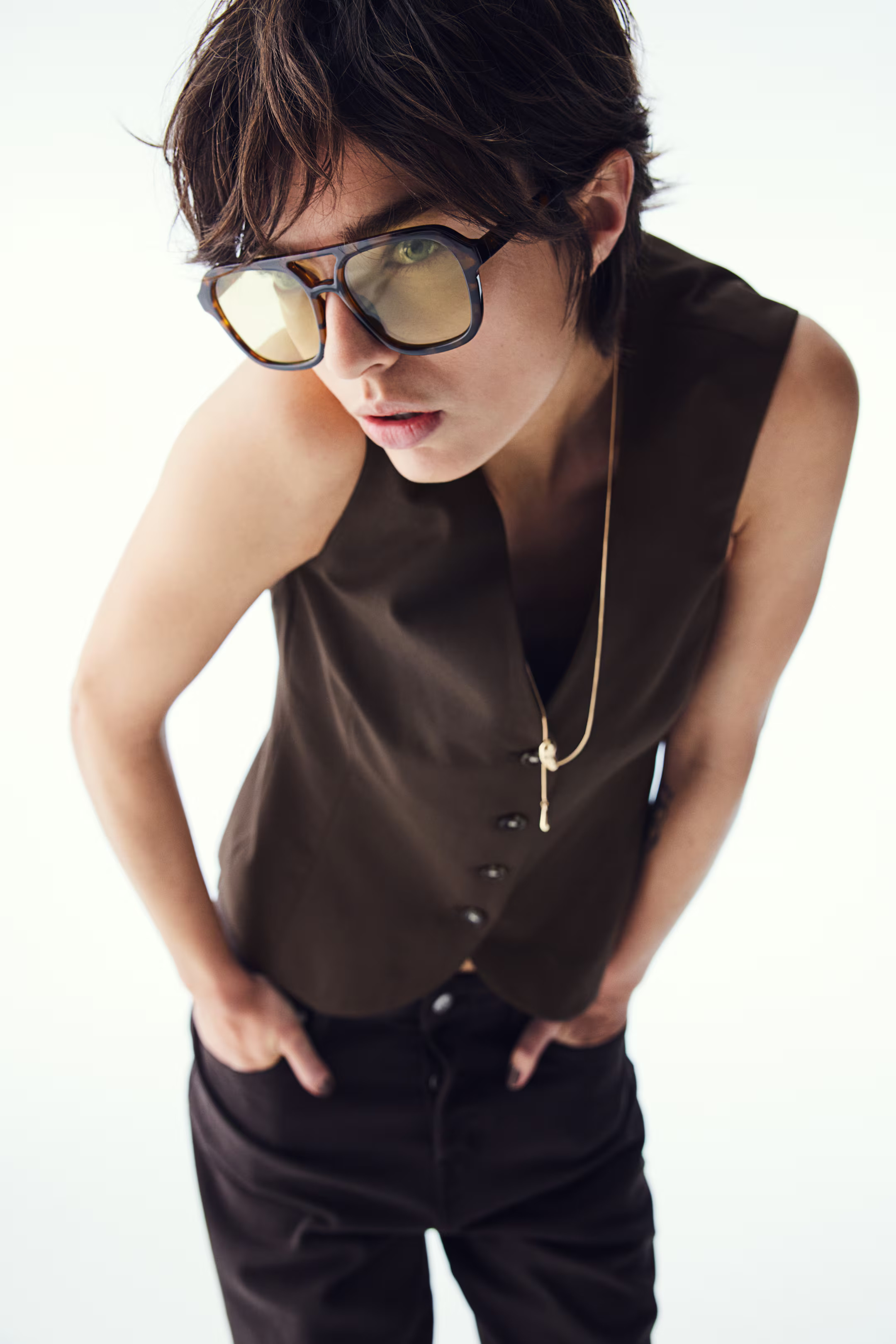 Suit Vest - Dark brown - Ladies | H&M US | H&M (US + CA)