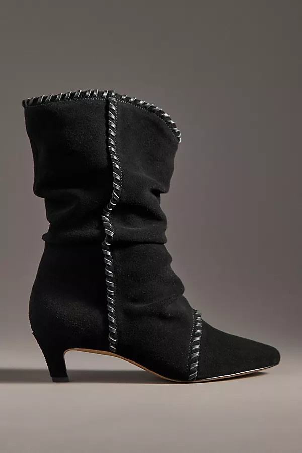 Elle Stitched Scrunch Boots | Anthropologie (US)