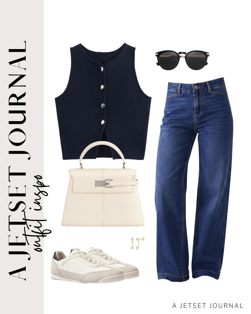 I am obsessed with this Milan Chiva purse that perfectly matches a cropped knit vest and jeans combo. Accessorize with gold earrings and SOJOS sunnies.


#LTKSeasonal #LTKSaleAlert #LTKTravel 

 