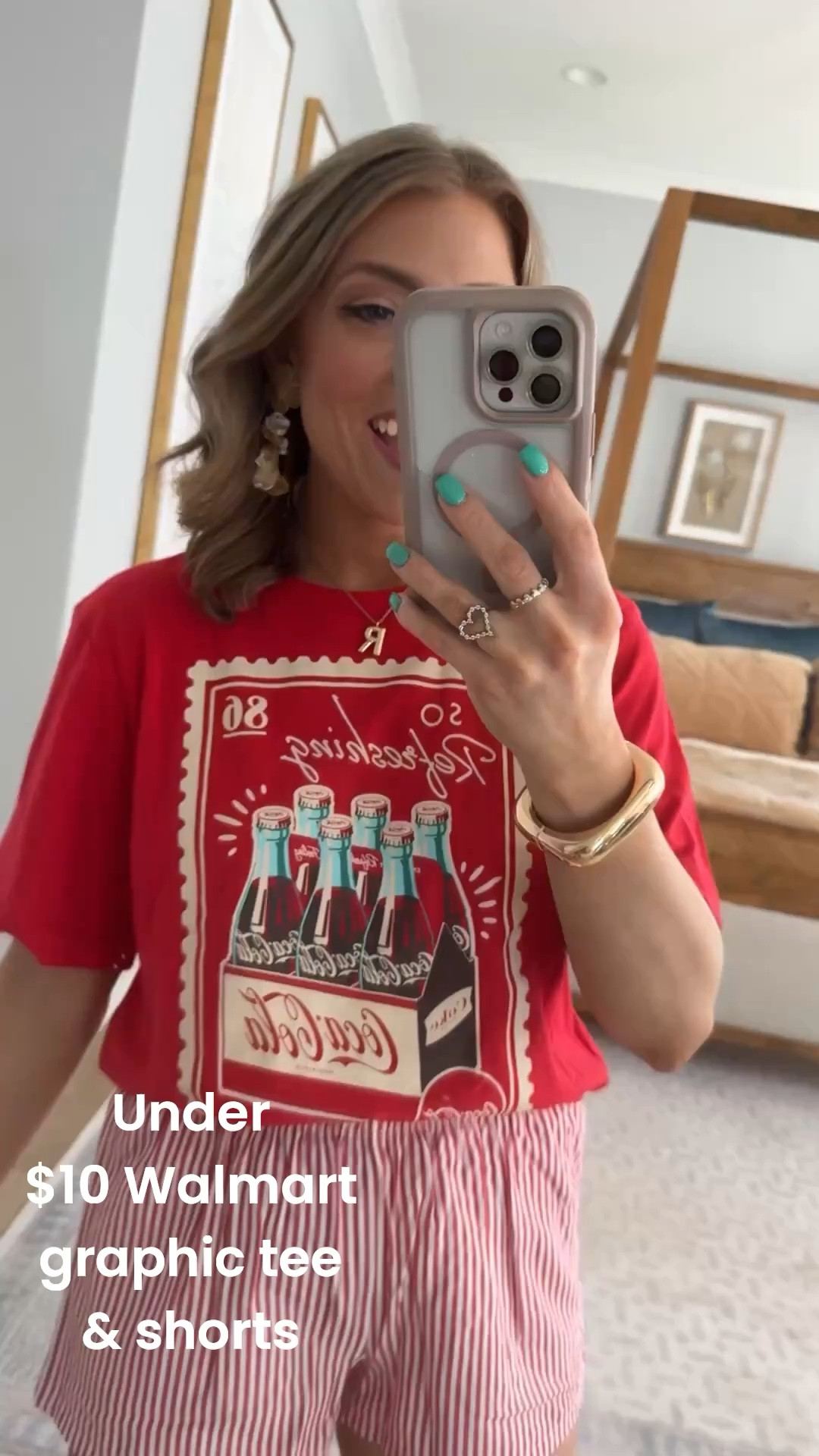 This Walmart outfit is giving all the fun summer vibes ❤️🥤
Obsessed with this graphic tee moment paired with the cutest striped shorts — such an easy, throw-on-and-go outfit that still feels styled!

Everything is on Walmart and SO good for the price 🙌🏼 perfect for everyday, errands, or casual summer days.

#walmartfashion #walmartfinds #walmartstyle #affordableoutfits #casualstyle #summeroutfitideas #graphictee #everydayoutfit #momstyle #budgetfriendlyfashion #ootdideas

#LTKPetite #LTKootd