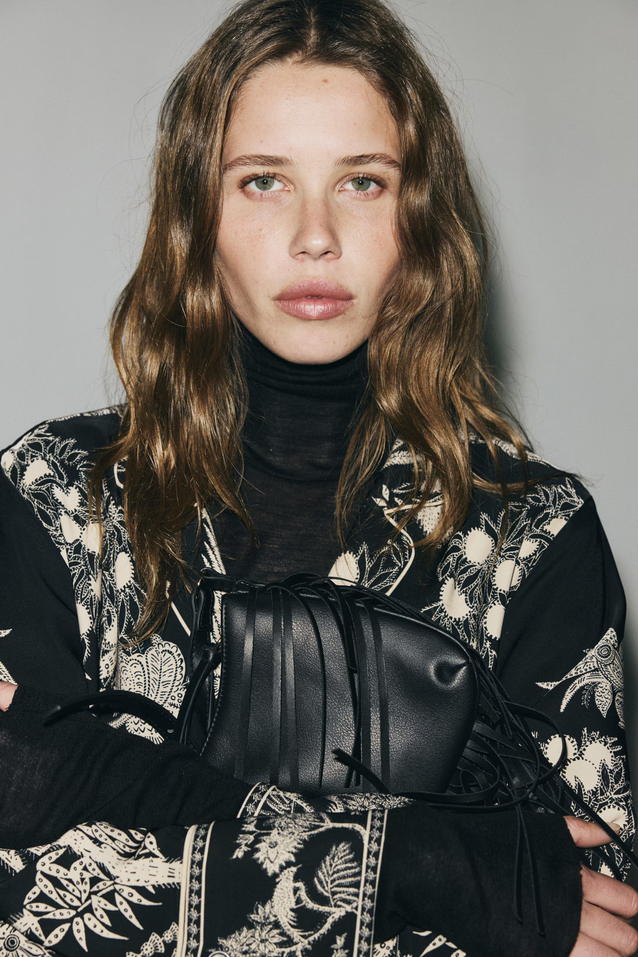 Printed resort shirt - Black/Patterned - Ladies | H&M GB | H&M (UK, MY, IN, SG, PH, TW, HK)