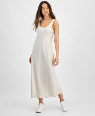 Calvin Klein Jeans Women's Sleeveless Midi Slip Dress - Macy's | Macy's